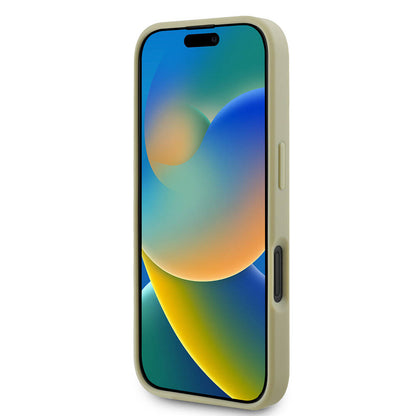 iPhone 16 Plus Kılıf Guess Orjinal Lisanslı 4G Büyük Metal Logolu Glitter Kapak