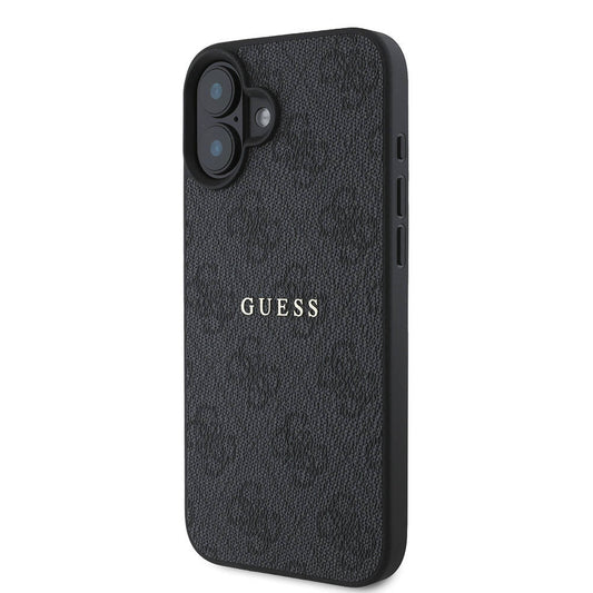 iPhone 16 Plus Kılıf Guess Orjinal Lisanslı M-safe Şarj Özellikli 4G Desenli Yazı Logolu Kapak