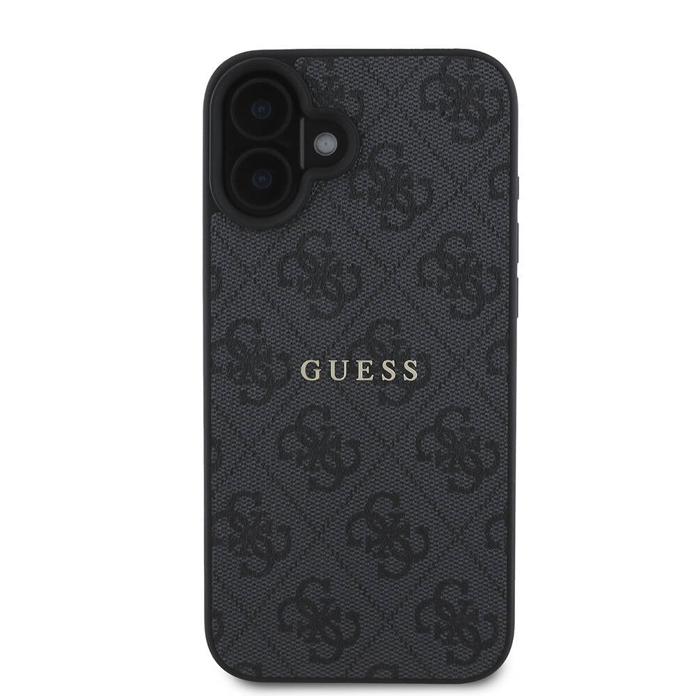 iPhone 16 Plus Kılıf Guess Orjinal Lisanslı M-safe Şarj Özellikli 4G Desenli Yazı Logolu Kapak