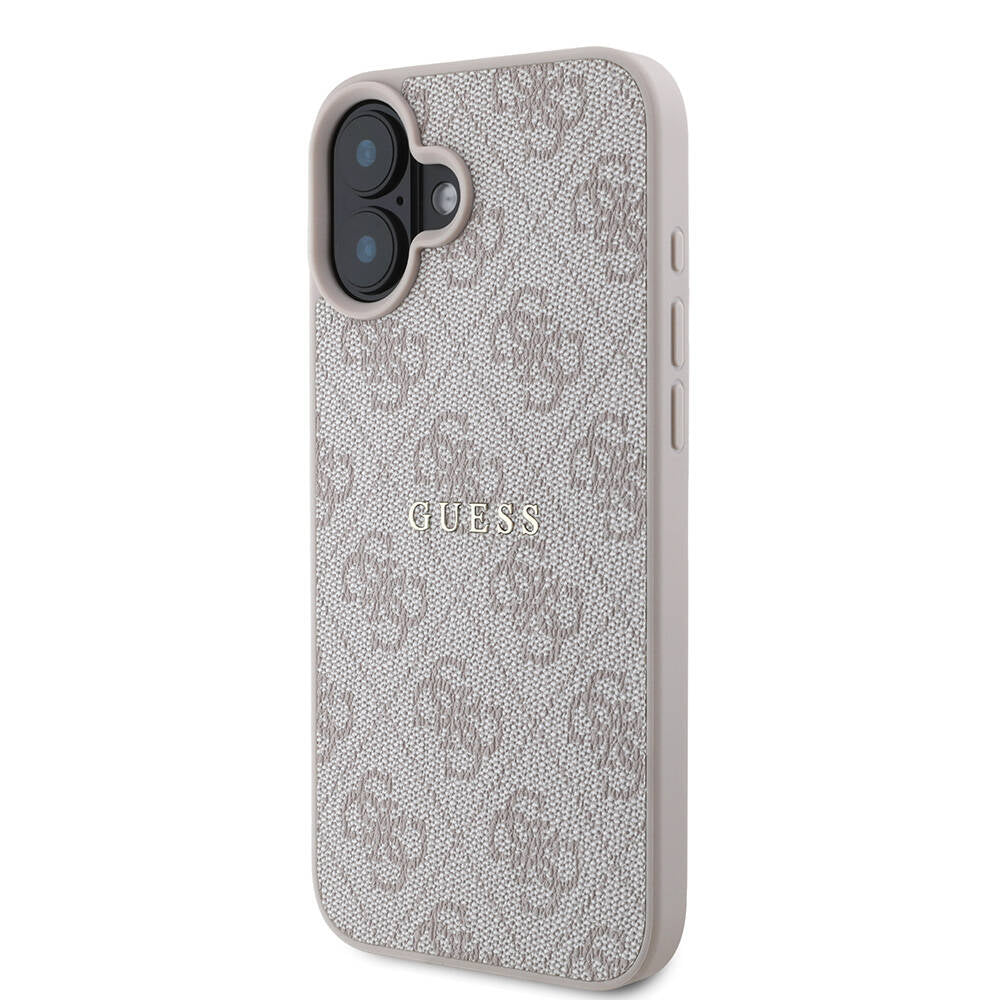 iPhone 16 Plus Kılıf Guess Orjinal Lisanslı M-safe Şarj Özellikli 4G Desenli Yazı Logolu Kapak