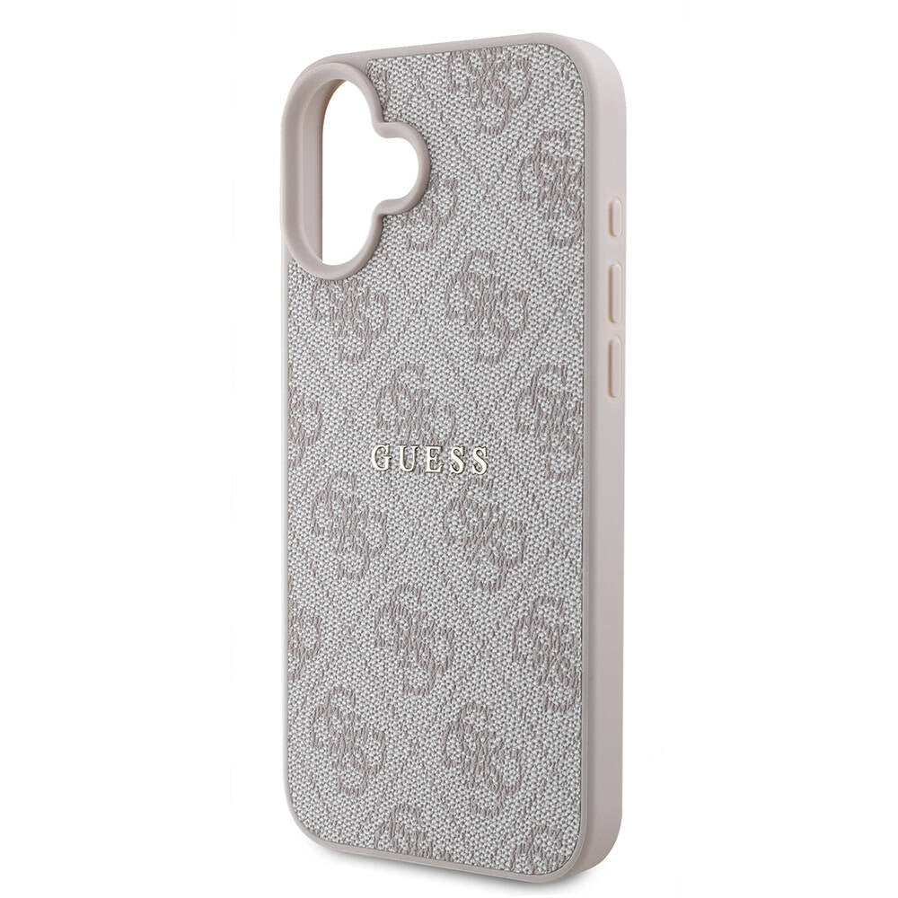 iPhone 16 Plus Kılıf Guess Orjinal Lisanslı M-safe Şarj Özellikli 4G Desenli Yazı Logolu Kapak