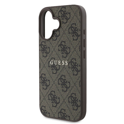 iPhone 16 Plus Kılıf Guess Orjinal Lisanslı M-safe Şarj Özellikli 4G Desenli Yazı Logolu Kapak