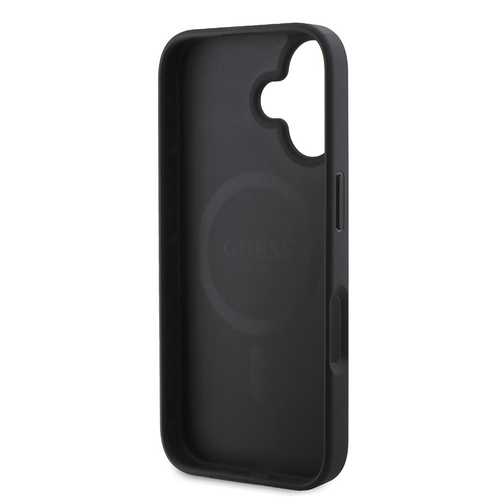 iPhone 16 Plus Kılıf Guess Orjinal Lisanslı M-safe Şarj Özellikli Small 4G Classic Kapak