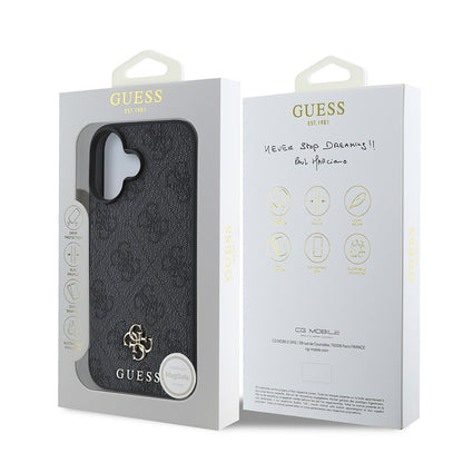 iPhone 16 Plus Kılıf Guess Orjinal Lisanslı M-safe Şarj Özellikli Small 4G Classic Kapak