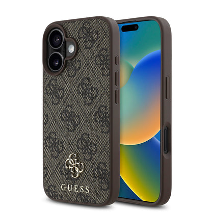iPhone 16 Plus Kılıf Guess Orjinal Lisanslı M-safe Şarj Özellikli Small 4G Classic Kapak