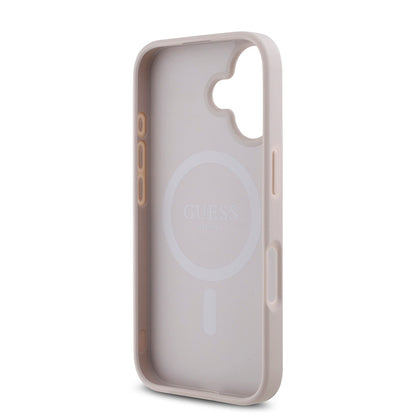 iPhone 16 Plus Kılıf Guess Orjinal Lisanslı M-safe Şarj Özellikli Small 4G Classic Kapak
