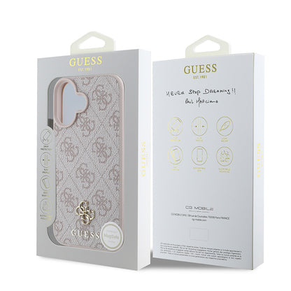 iPhone 16 Plus Kılıf Guess Orjinal Lisanslı M-safe Şarj Özellikli Small 4G Classic Kapak