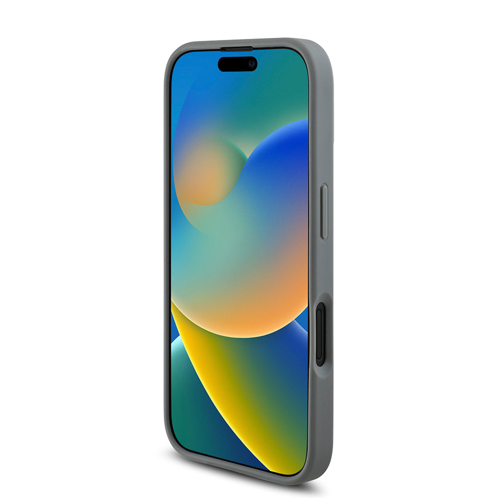 iPhone 16 Plus Kılıf Guess Orjinal Lisanslı Taşlı Arka Yüzey Üçgen Logolu Kapak