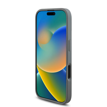iPhone 16 Plus Kılıf Guess Orjinal Lisanslı Taşlı Arka Yüzey Üçgen Logolu Kapak
