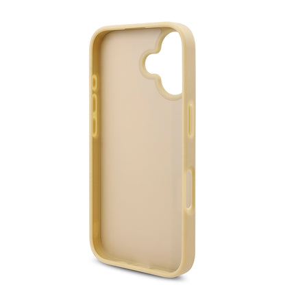 iPhone 16 Plus Kılıf Guess Orjinal Lisanslı Taşlı Arka Yüzey Üçgen Logolu Kapak