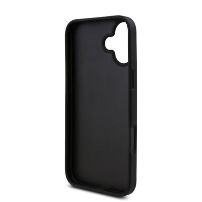 iPhone 16 Plus Kılıf Guess Orjinal Lisanslı Taşlı Arka Yüzey Üçgen Logolu Kapak