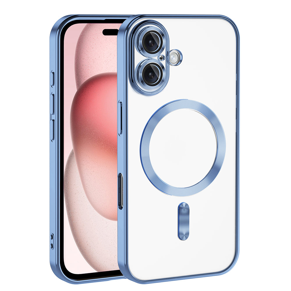 Apple iPhone 16 Plus Kılıf Kamera Korumalı M-safe Wireless Şarj Özellikli Zore Demre Kapak