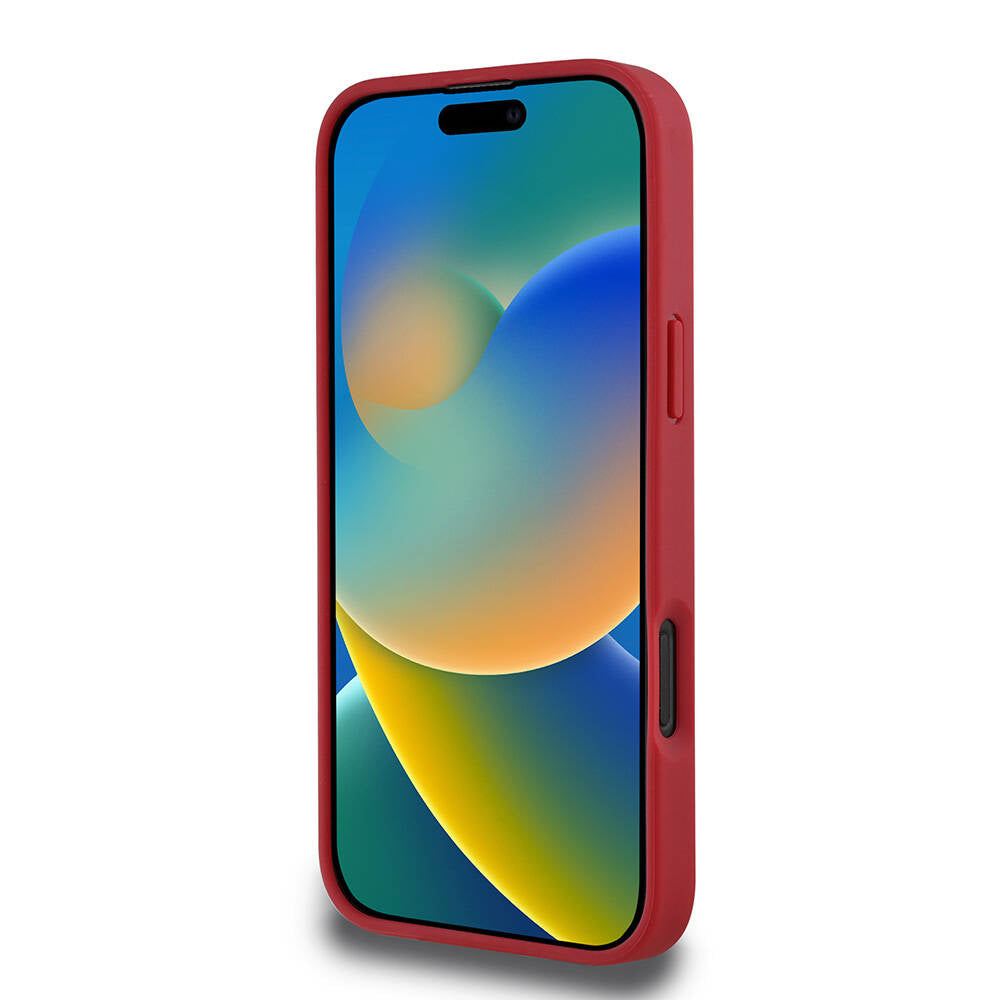 iPhone 16 Plus Kılıf Lacoste Orjinal Lisanslı PU Pike Desenli Arka Yüzey İkonik Timsah Dokuma Logolu Kapak
