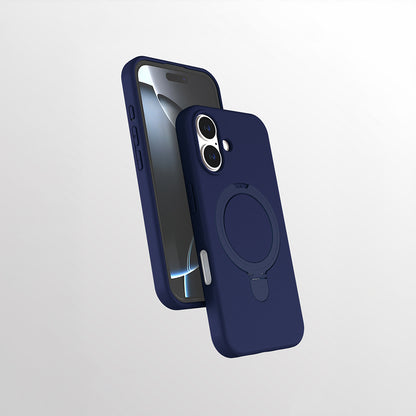 Apple iPhone 16 Plus Kılıf M-safe Şarj Özellikli Standlı Zore Samara Kapak