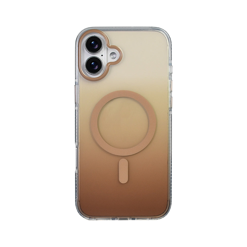Apple iPhone 16 Plus Kılıf M-safe Şarj Özellikli Transparan Renk Geçişli Zore Toros Kapak
