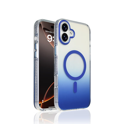 Apple iPhone 16 Plus Kılıf M-safe Şarj Özellikli Transparan Renk Geçişli Zore Toros Kapak