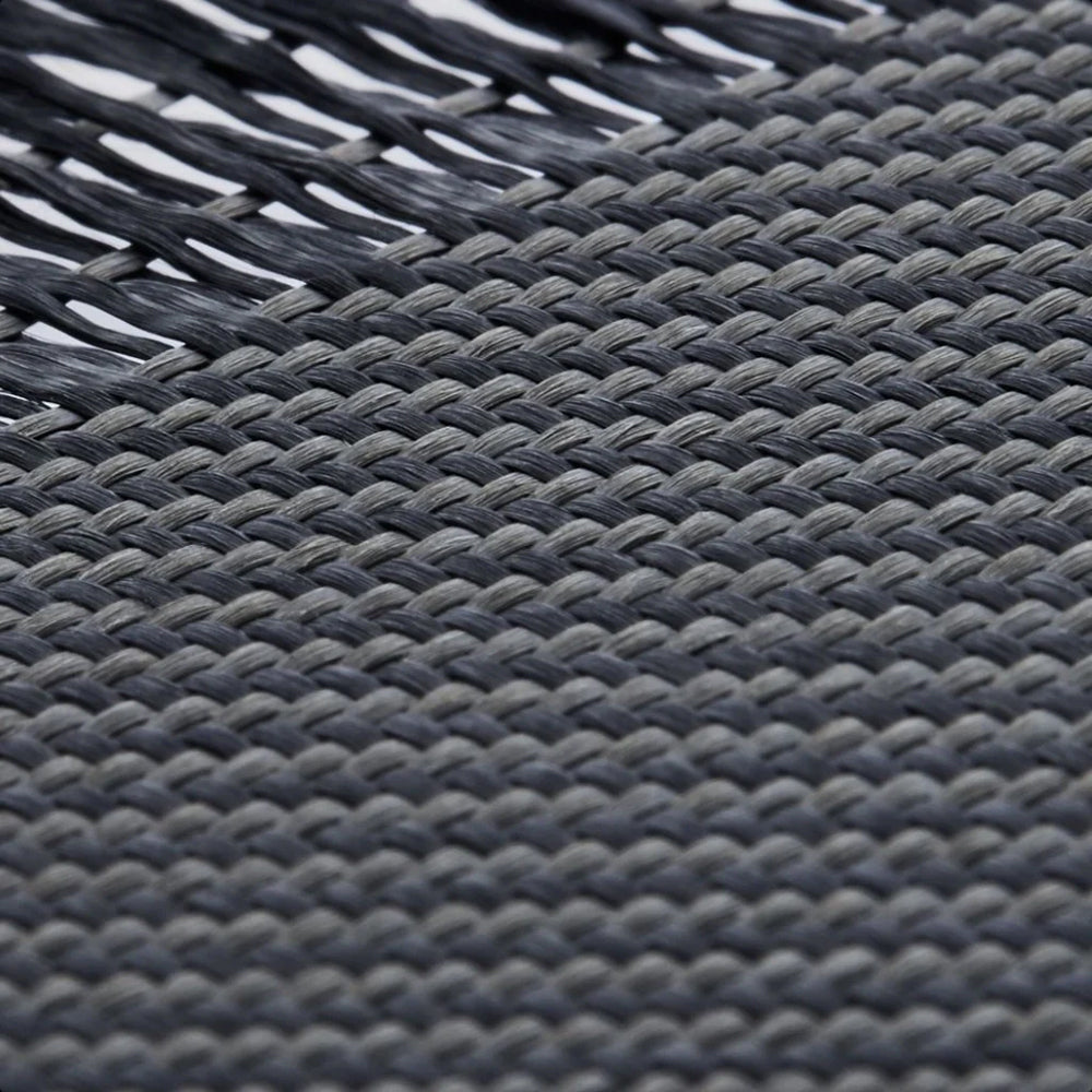 iPhone 16 Plus Kılıf M-safe Şarj Özellikli 600D Aramid Fiber Pitaka Ultra-Slim Classic Serisi Black-Grey Twill Kapak