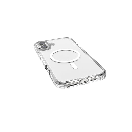 iPhone 16 Plus Kılıf M-safe Şarj Özellikli Airbag Tasarımlı Raptic Clear Serisi Şeffaf Kapak
