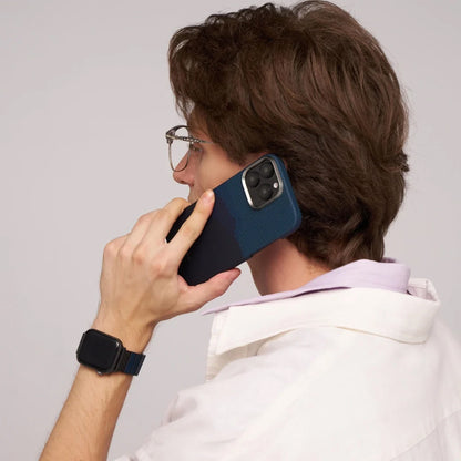 iPhone 16 Plus Kılıf M-safe Şarj Özellikli Aramid Fiber Pitaka Tactile Woven Starpeak Serisi Milky Way Galaxy Kapak