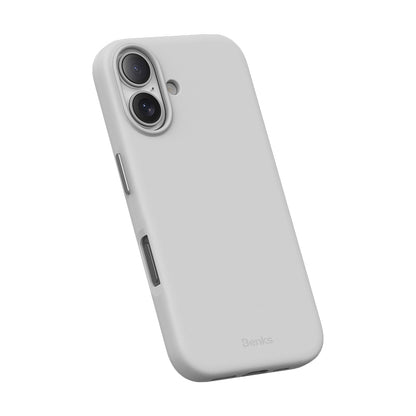 iPhone 16 Plus Kılıf M-safe Şarj Özellikli Çizilmeye Dayanıklı Benks VitaPro Serisi PU Deri Kapak