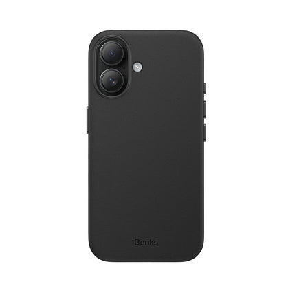iPhone 16 Plus Kılıf M-safe Şarj Özellikli Çizilmeye Dayanıklı Benks VitaPro Serisi PU Deri Kapak