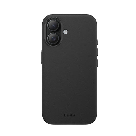 iPhone 16 Plus Kılıf M-safe Şarj Özellikli Çizilmeye Dayanıklı Benks VitaPro Serisi PU Deri Kapak