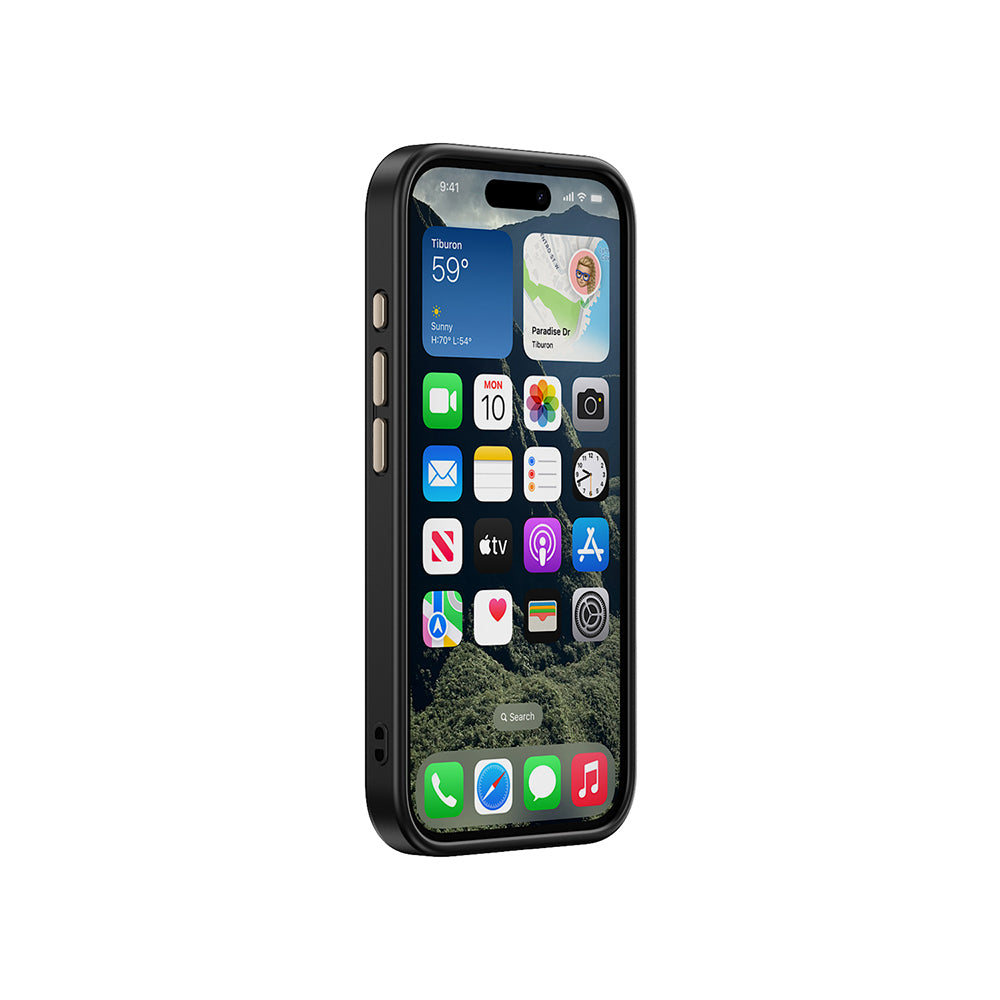 Apple iPhone 16 Plus Kılıf M-safe Şarj Özellikli Karbon Fiber Görünümlü Zore Antina Kapak