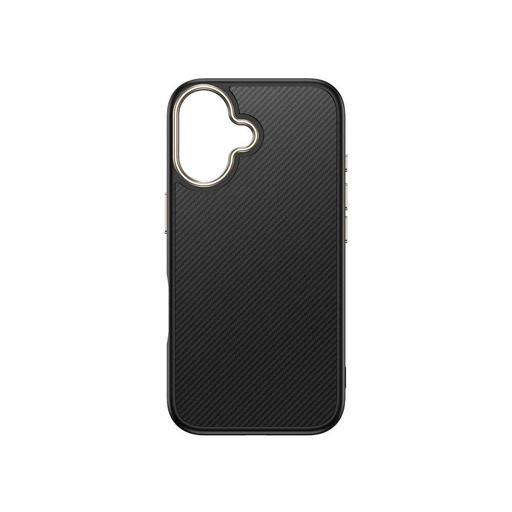 Apple iPhone 16 Plus Kılıf M-safe Şarj Özellikli Karbon Fiber Görünümlü Zore Antina Kapak