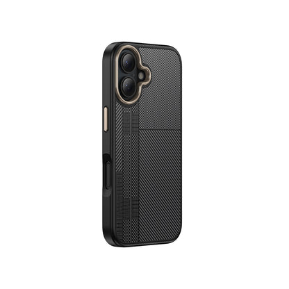 Apple iPhone 16 Plus Kılıf M-safe Şarj Özellikli Karbon Fiber Görünümlü Zore Antina Kapak