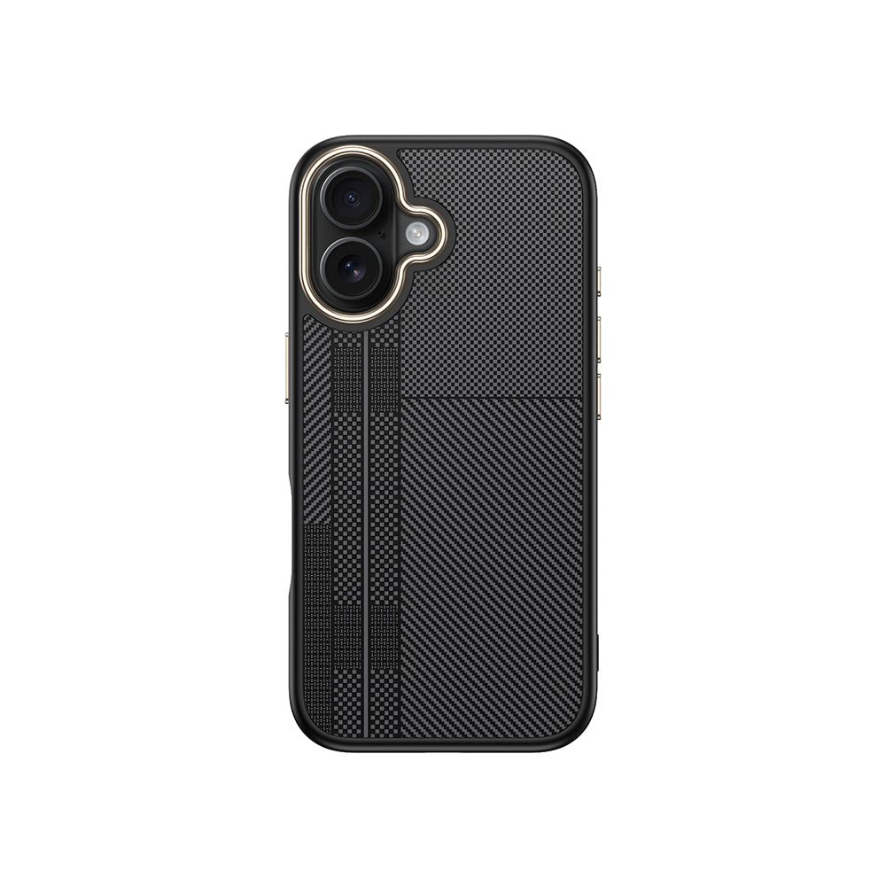 Apple iPhone 16 Plus Kılıf M-safe Şarj Özellikli Karbon Fiber Görünümlü Zore Antina Kapak