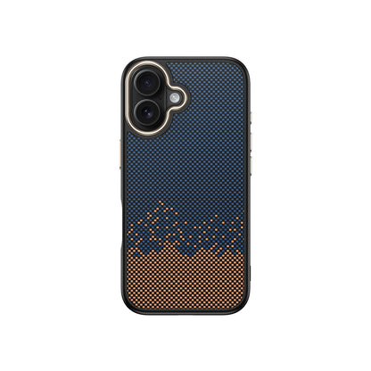 Apple iPhone 16 Plus Kılıf M-safe Şarj Özellikli Karbon Fiber Görünümlü Zore Antina Kapak