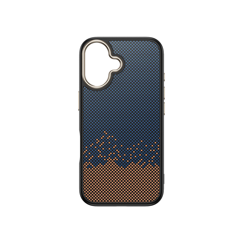 Apple iPhone 16 Plus Kılıf M-safe Şarj Özellikli Karbon Fiber Görünümlü Zore Antina Kapak
