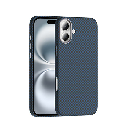 Apple iPhone 16 Plus Kılıf M-safe Şarj Özellikli Karbon Fiber Görünümlü Zore Gros Kapak