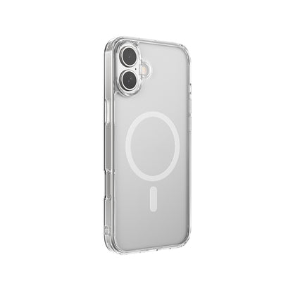 iPhone 16 Plus Kılıf M-safe Şarj Özellikli Raptic Crystal M-safe Serisi Şeffaf Kapak