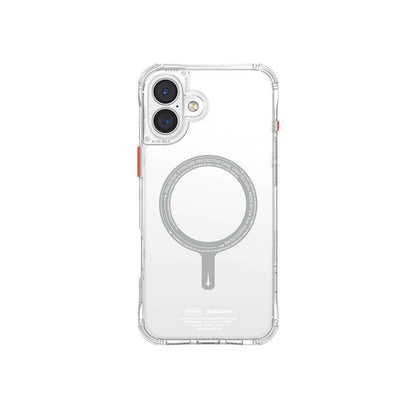 iPhone 16 Plus Kılıf M-safe Şarj Özellikli Şeffaf Airbag Tasarımlı Skinarma Saido Kapak