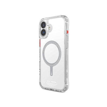 iPhone 16 Plus Kılıf M-safe Şarj Özellikli Şeffaf Airbag Tasarımlı Skinarma Saido Kapak