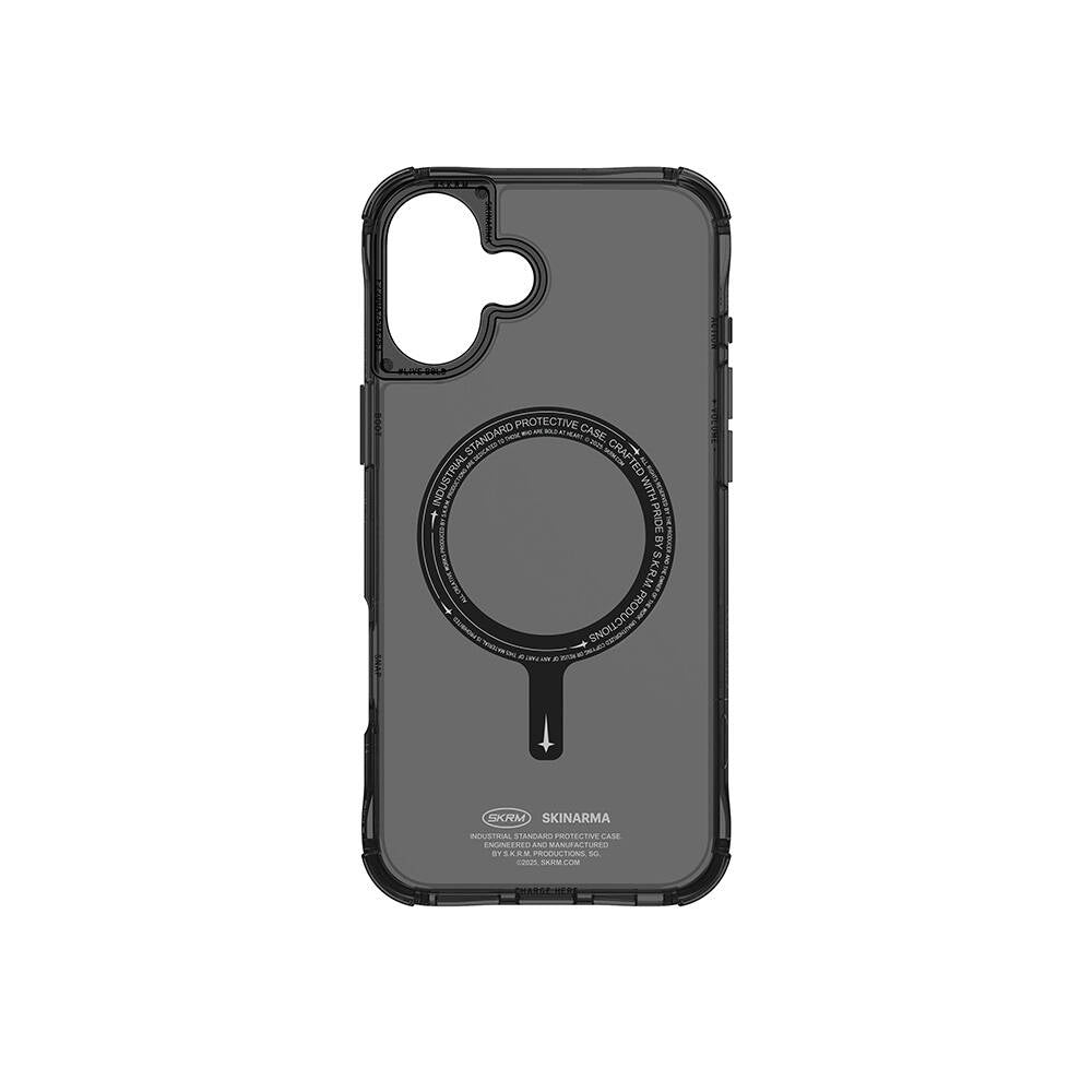 iPhone 16 Plus Kılıf M-safe Şarj Özellikli Şeffaf Airbag Tasarımlı Skinarma Saido Kapak