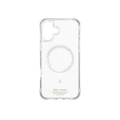 iPhone 16 Plus Kılıf M-safe Şarj Özellikli Şeffaf Airbag Tasarımlı Skinarma Saido Nightglow Kapak