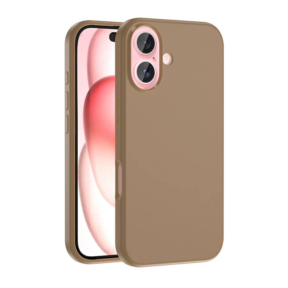 Apple iPhone 16 Plus Kılıf M-safe Şarj Özellikli Sıvı Teknolojili Silinebilir Sert Zore Kivi Kapak