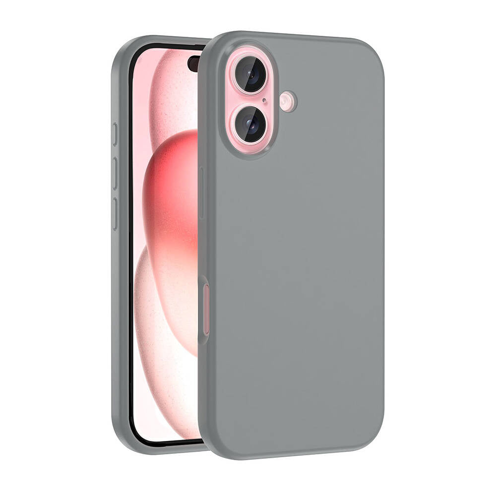 Apple iPhone 16 Plus Kılıf M-safe Şarj Özellikli Sıvı Teknolojili Silinebilir Sert Zore Kivi Kapak