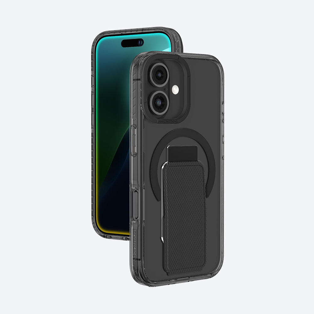 iPhone 16 Plus Kılıf M-safe Şarj Özellikli Standlı Amazingthing Titan Pro Plus Kapak