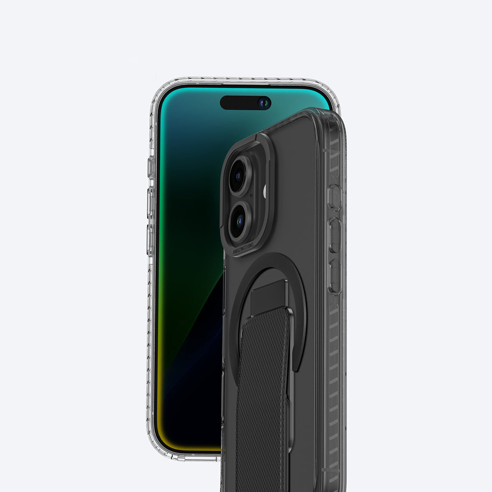 iPhone 16 Plus Kılıf M-safe Şarj Özellikli Standlı Amazingthing Titan Pro Plus Kapak