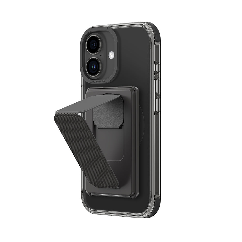 iPhone 16 Plus Kılıf M-safe Şarj Özellikli Standlı Set Amazingthing Omni Adventure Serisi Kapak