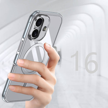 iPhone 16 Plus Kılıf M-safe Şarj Özellikli Wlons Standlı Efsane Kapak