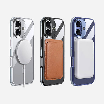 iPhone 16 Plus Kılıf M-safe Şarj Özellikli Wlons Standlı Efsane Kapak
