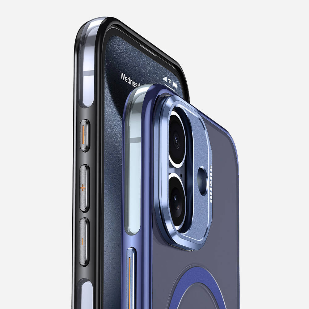 iPhone 16 Plus Kılıf M-safe Şarj Özellikli Wlons Standlı Efsane Kapak