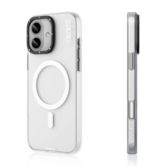 iPhone 16 Plus Kılıf M-safe Şarj Özellikli Youngkit Hidden Sand Serisi Kapak