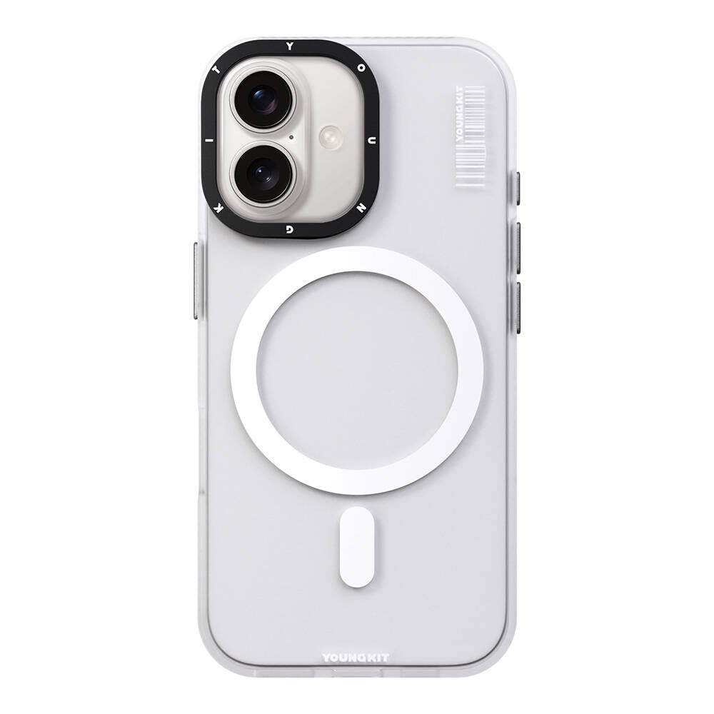 iPhone 16 Plus Kılıf M-safe Şarj Özellikli Youngkit Hidden Sand Serisi Kapak