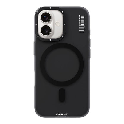 iPhone 16 Plus Kılıf M-safe Şarj Özellikli Youngkit Hidden Sand Serisi Kapak