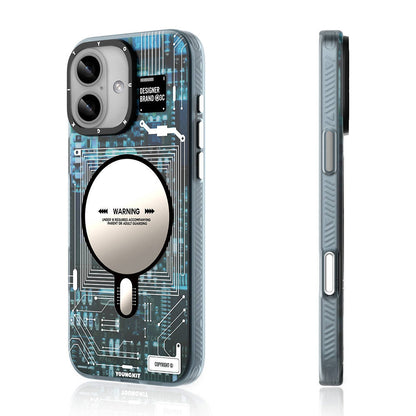 iPhone 16 Plus Kılıf M-safe Şarj Özellikli Youngkit Technology Serisi Kapak
